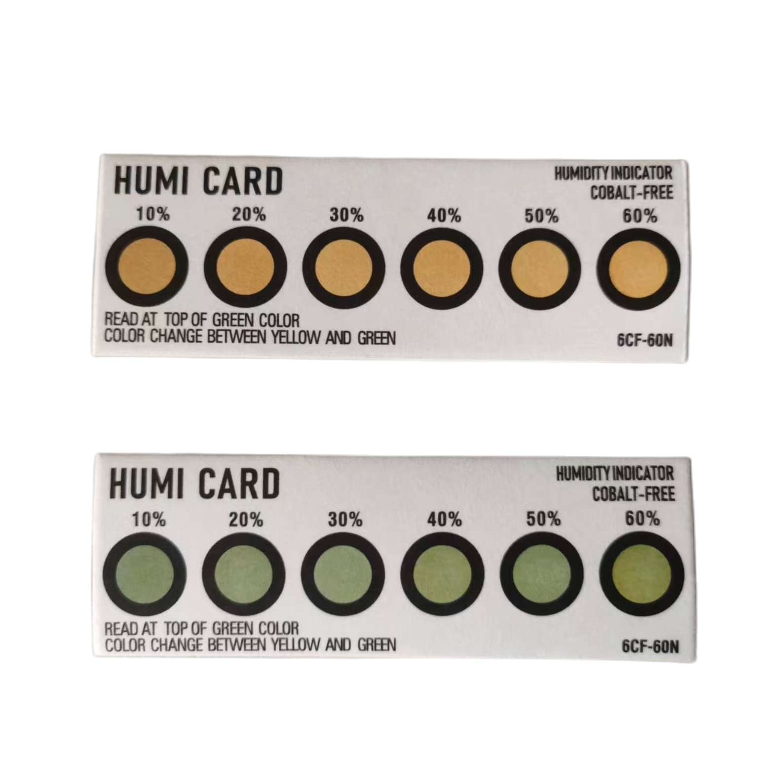 6 Spots 10 60 Cobalt Halogen Free Humidity Indicator Card HIC